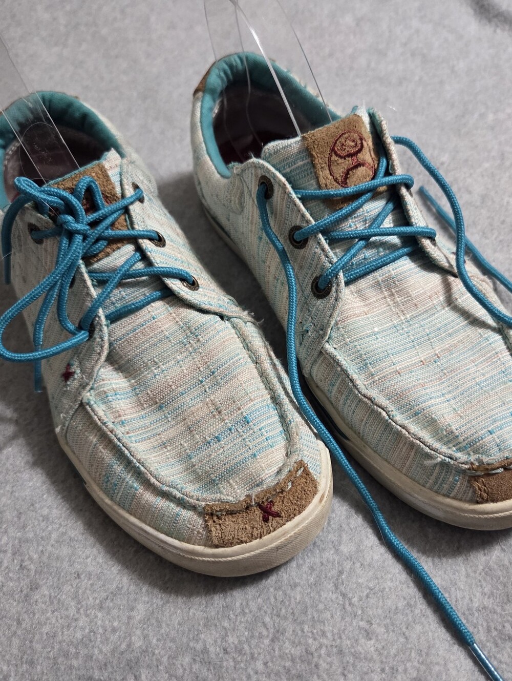 Twisted X Hooey Loper Blue Womens Size 8 Medium Teal Multi Color